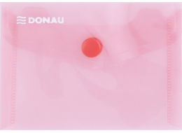Donau DONAU složka na obálky s patentním uzávěrem, PP, A7, 180 mikronů, červená