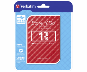 Verbatim Store n Go 2,5      1TB USB 3.0 cervena Gen 2