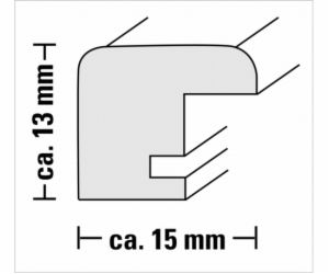 Rámeček Hama Bella ořech 13x18 dřevo