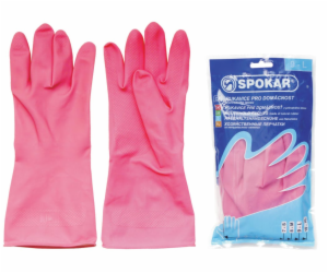 Rukavice na úklid latex, velikost 7/S