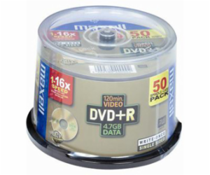 Maxell DVD+R 4.7 GB 16x 50 sztuk (275640.30.TW)