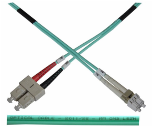 Optický patch kabel duplex LC-SC 50/125 MM 3m OM3