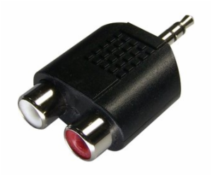 Sencor SAV 118-000 3,5 mm stereo jack - 2x Cinch/RCA zásuvka