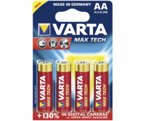 100x4 Varta Max Tech Mignon AA LR 6               PU mast...