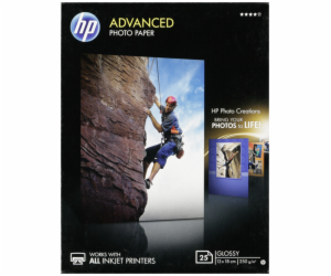 HP Advanced lesklý fotopapír 13x18 cm, 25 listu, 250 g Q8...