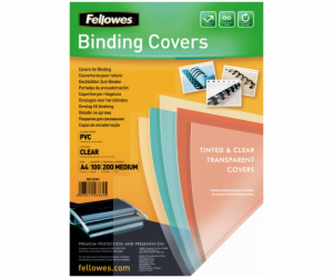 Fellowes Binding Covers A4 Clear PVC   200 Mikron