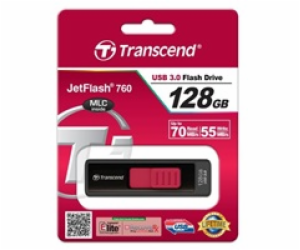 TRANSCEND USB Flash Disk JetFlash®760, 128GB, USB 3.0, Bl...