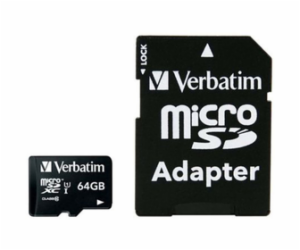 Verbatim microSDXC          64GB Class 10 UHS-I incl Adap...