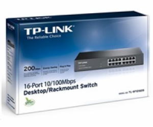 TP-Link switch TL-SF1016DS (16x100Mb/s, fanless)