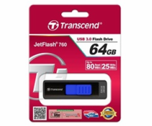 TRANSCEND Flash Disk 64GB JetFlash®760, USB 3.0 (R:80/W:2...