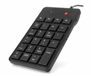 C-TECH klávesnice numerická KBN-01, 23 kláves, USB slim b...