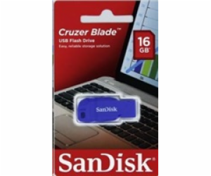 SanDisk Flash Disk 16GB Cruzer Blade, USB 2.0, modrá 4501...