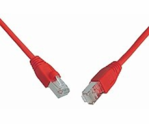 Solarix Patch kabel CAT6 SFTP PVC 1m červený snag-proof C...