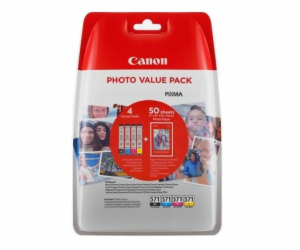 Canon inkoustová náplň CLI-571XL C/M/Y/BK + 50x PP-201 pr...