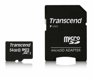 Transcend microSDXC         64GB Class 10 + SD adapter