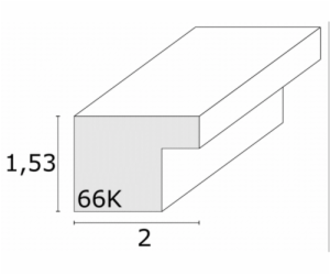 Deknudt S66KF1 P1          20x30 drevo bile s paspartou
