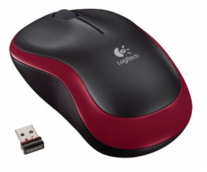 Logitech Wireless Mouse M185, red