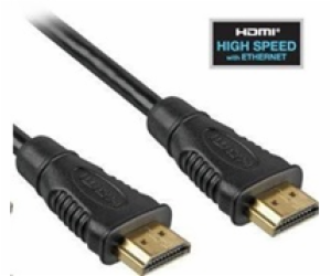 PremiumCord HDMI High Speed + Ethernet kabel, zlacené kon...