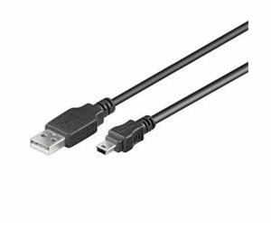 PremiumCord kabel USB 2.0, A-B mini, 5pinů, 0,5m