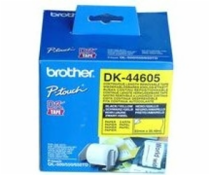 Brother - DK 44605 (papírová role žlutá 62mm x 30,48m) - ...
