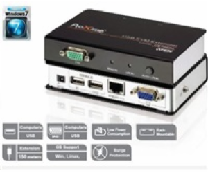 Aten CE-700A KVM extender USB, max. distance 150m ATEN KV...