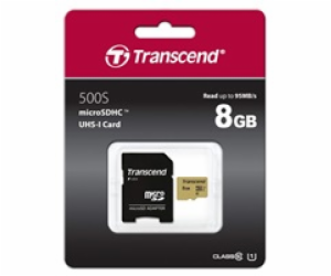 Transcend 8GB microSDHC 500S UHS-I U1 (Class 10) MLC pamě...
