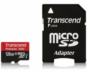 Transcend microSDXC        128GB Class 10 UHS-I 400x + SD...