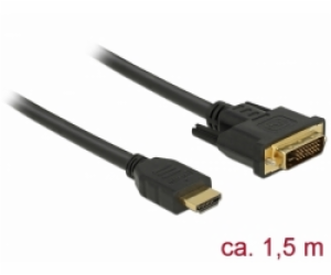 Delock Kabel HDMI na DVI 24+1 obousměrný 1,5 m