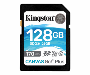 Kingston SDXC karta 128GB Canvas Go! Plus, R:170/W:90MB/s...
