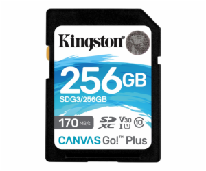 Kingston SDXC karta 256GB Canvas Go! Plus, R:170/W:90MB/s...