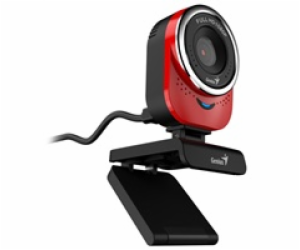 GENIUS webová kamera QCam 6000/ červená/ Full HD 1080P/ U...