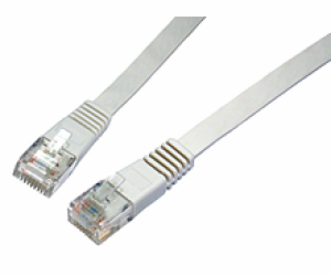 SOLARIX patch kabel plochý CAT5E UTP LSOH 1m šedý