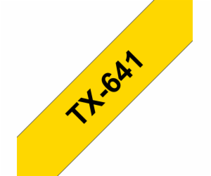 BROTHER TX641 Blue On Yellow Tape (18mm)