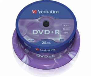 Verbatim DVD+R 4.7 GB 16x 25 sztuk (43500)