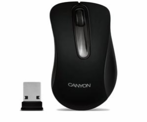 CANYON bezdrátová USB myš s 3 tlacítky, 1200 dpi, cerná