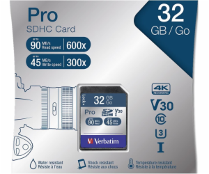 Verbatim SDHC karta Pro 32GB Class 10 UHS-I