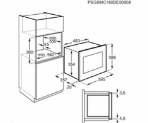 Electrolux LMS4253TMK Vestavná mikrovlnná trouba