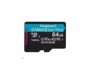 Kingston Micro SDXC Canvas Go! Plus 64GB UHS-I U3 SDCG3/6...