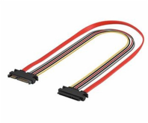 Kabel prodlužovací k HDD SATA datový + napájecí 0,5m