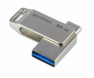 GOODRAM Flash Disk 64GB ODA3, USB 3.2, stříbrná ODA3-0640...