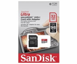 SanDisk MicroSDHC karta 32GB Ultra (120MB/s, A1 Class 10 ...