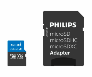 Philips MicroSDXC Card     256GB Class 10 UHS-I U3 vc. Ad...