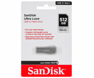 SanDisk Cruzer Ultra Luxe  512GB USB 3.1 150MB/s  SDCZ74-...