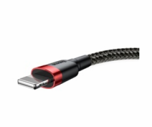 Kabel USB Baseus USB-A - Lightning 0.5 m Czarno-czerwony ...