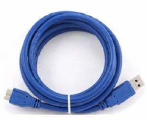 GEMBIRD Kabel USB 3.0 A-Micro B propojovací 1,8m (modrý)