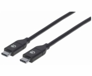Kabel USB Manhattan USB-C - 2 m Czarny (355247)