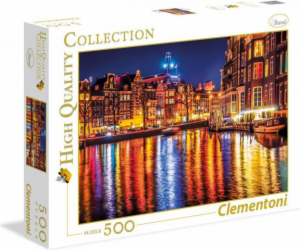 Clementoni Puzzle 500 dílků Amsterdam v noci (35037)