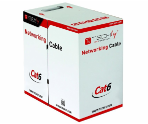 Techly kroucený instalační kabel, UTP, Cat6, pevný, CCA, ...