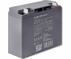 Qoltec AGM Battery | 12V | 18Ah | Maintenance-free | Effi...