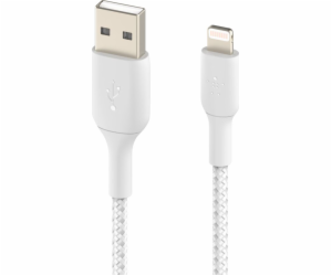 Belkin USB kabel Pletený USB kabel- Lightning 15cm bílý-C...